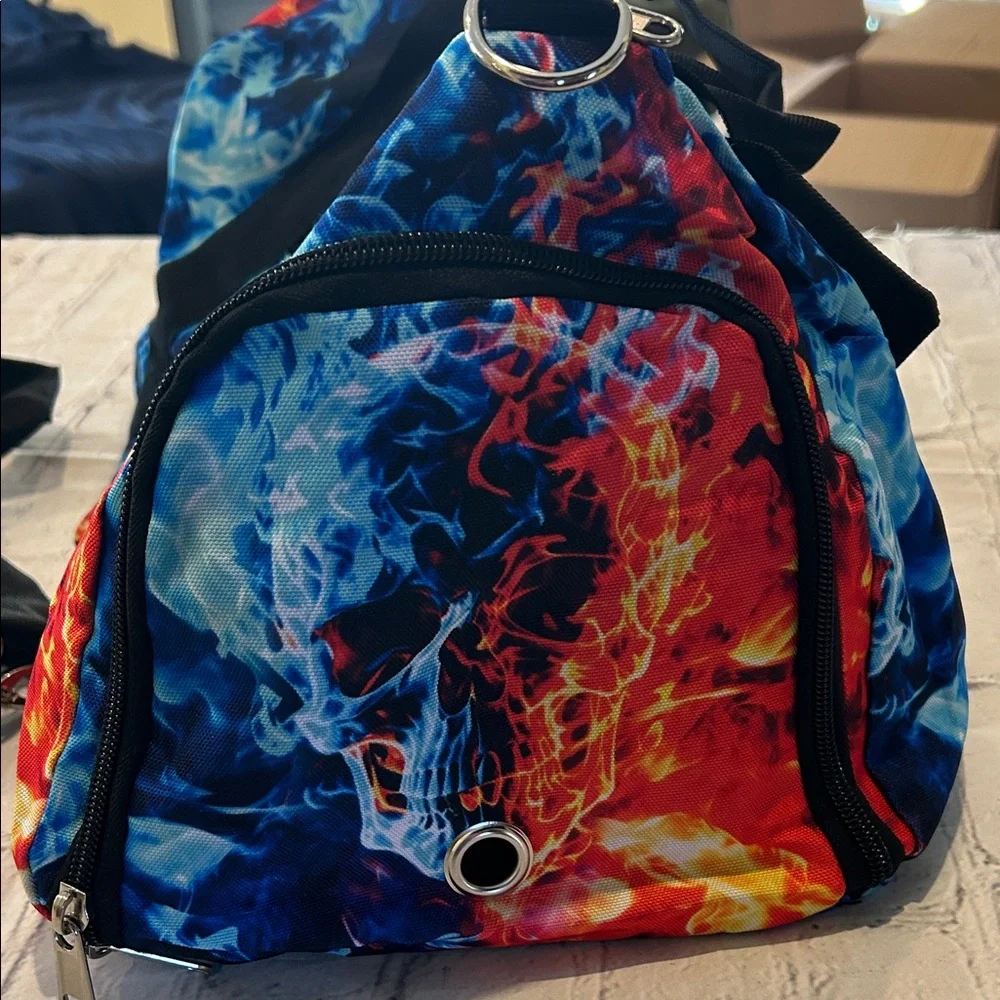 Vibrant Fire and Ice Men's Duffle Bag